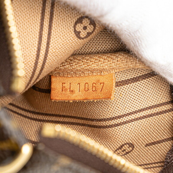 LOUIS VUITTON Brown Monogram Leather Pochette Pouch - Picture 9 of 10